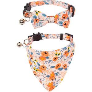 ADOGGYGO Collar de gato con bonita campana de corbatín_1
