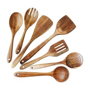 ADLORYEA Cucharas de madera para cocinar juego de_1