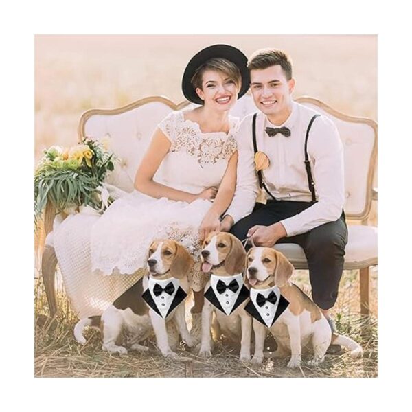 ADOGGYGO Bandana formal para perro esmoquin para boda_2