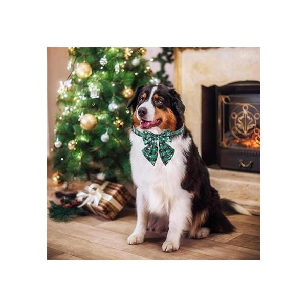 ADOGGYGO Paquete de 2 collares de Navidad para perros con