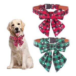ADOGGYGO Collar de perro de Navidad con corbatín collares