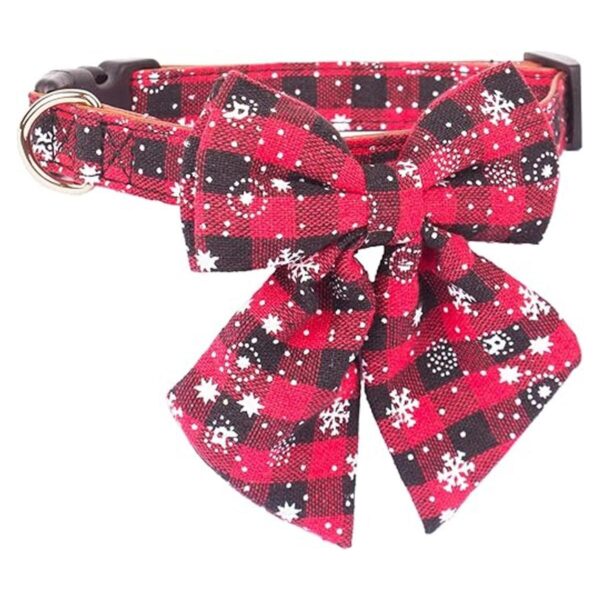 ADOGGYGO Collar de perro de Navidad con corbatín collares