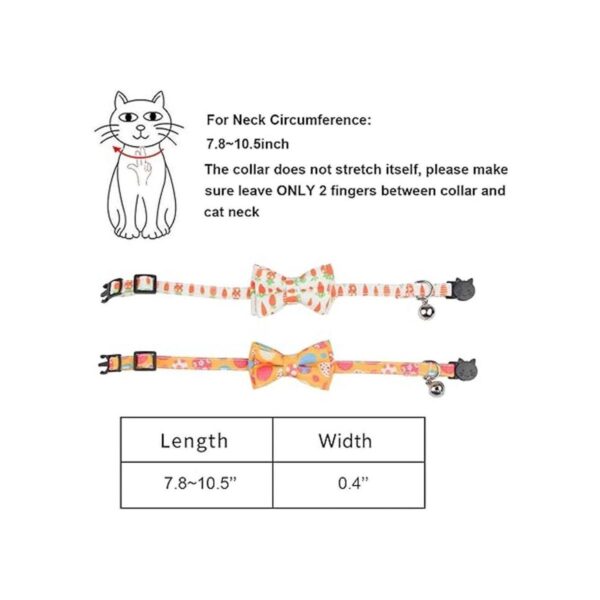 ADOGGYGO Paquete de 2 collares de gato de Pascua con_5