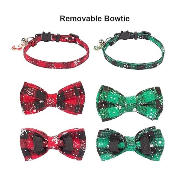 ADOGGYGO Collar de gato de Navidad con bonita campana de_4