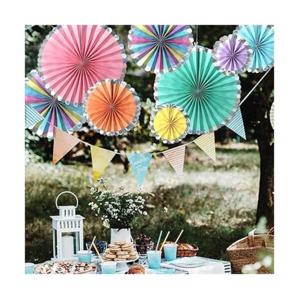 ADLKGG Juego de 8 abanicos de papel para colgar en fiestas_6