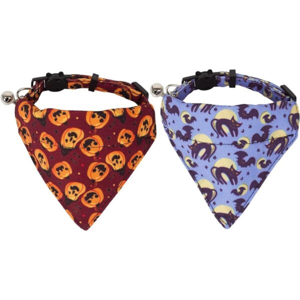 ADOGGYGO Collares para gatos de Halloween con campana_1