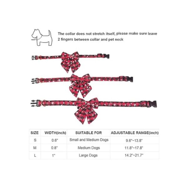 ADOGGYGO Paquete de 2 collares de Navidad para perros con