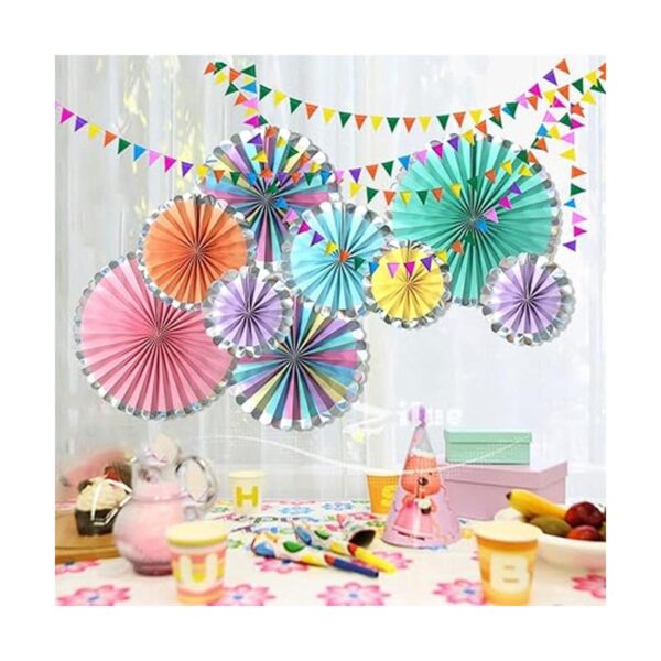 ADLKGG Juego de 8 abanicos de papel para colgar en fiestas_3