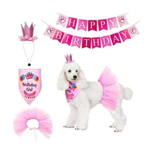 ADOGGYGO Dog Birthday Bandana Girl Birthday Party_1
