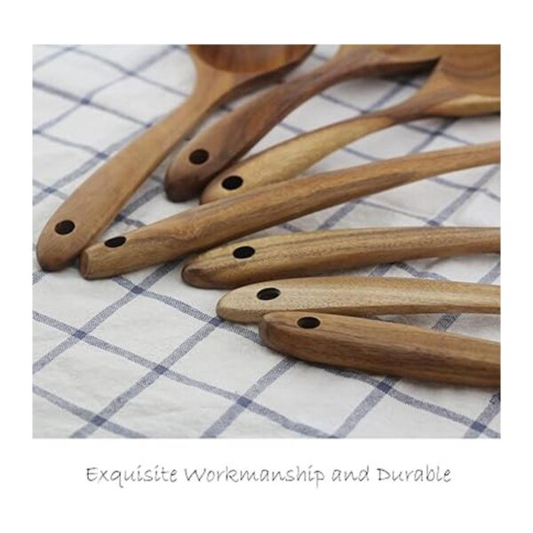 ADLORYEA Cucharas de madera para cocinar juego de_4