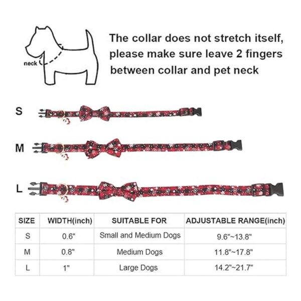 ADOGGYGO Collar de Navidad para perros pequeños medianos