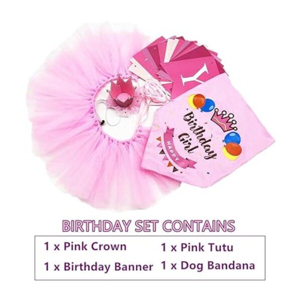 ADOGGYGO Dog Birthday Bandana Girl Birthday Party_4