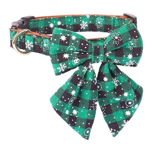 ADOGGYGO Collar de perro de Navidad con corbatín collares