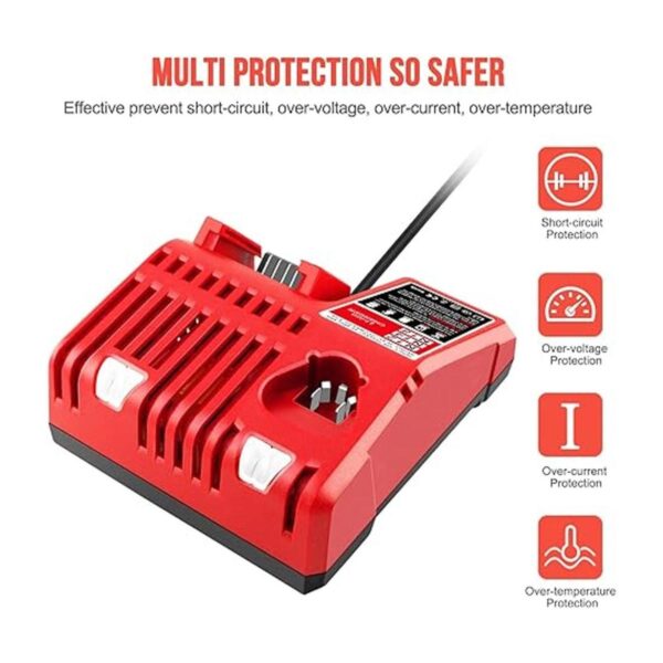ADVTRONICS M12 M18 Cargador de batería de iones de litio