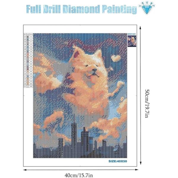 AEBORN Kits de pintura de diamantes para perros pintura
