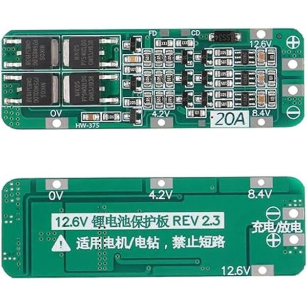AEDIKO 6 unidades 3S 20A BMS 18650 Liion batería cargador_2