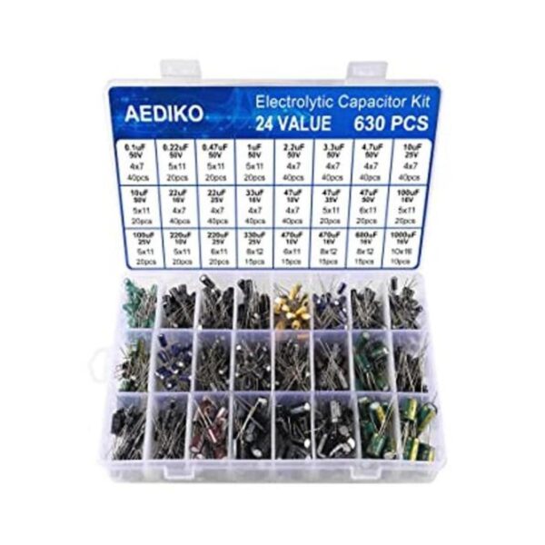 AEDIKO Juego de condensadores electrolíticos de aluminio_1