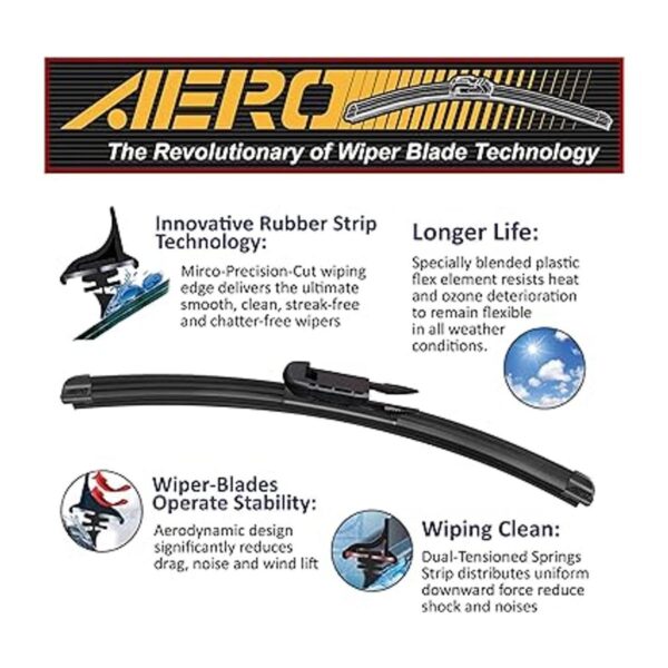 AERO Avenger Escobillas de limpiaparabrisas de 26_2
