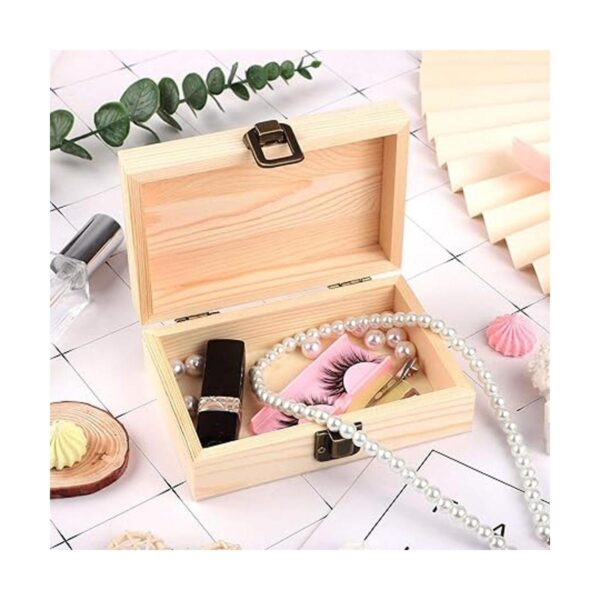 ADXCO Paquete de 3 cajas decorativas de madera sin
