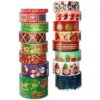 AEBORN Cinta Washi de Navidad 16 rollos de cinta Washi de