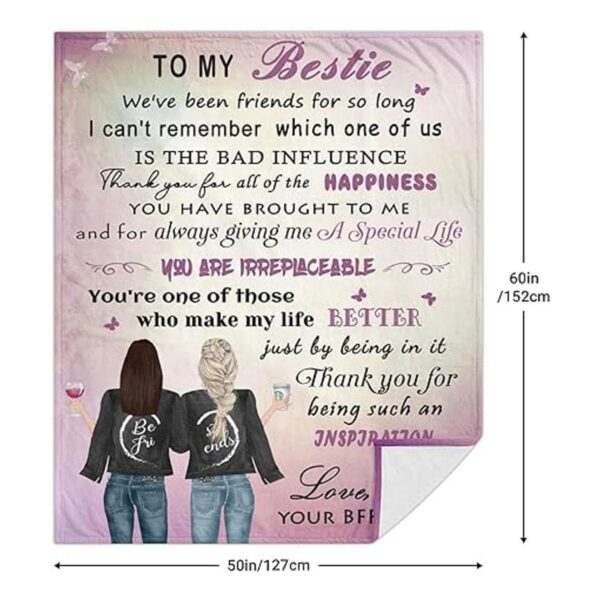 Manta personalizada para mejor amiga regalos para mejores_2