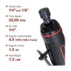 AEROPRO TOOLS 14 pulgadas Mini Air Straight Die Grinder