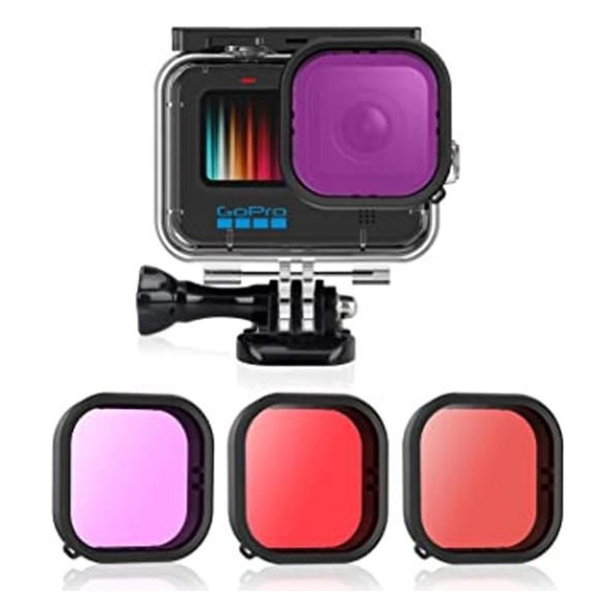 AFAITH Paquete de 3 filtros de buceo funda impermeable