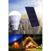 Afoskce Bombilla solar para exteriores 130 lúmenes
