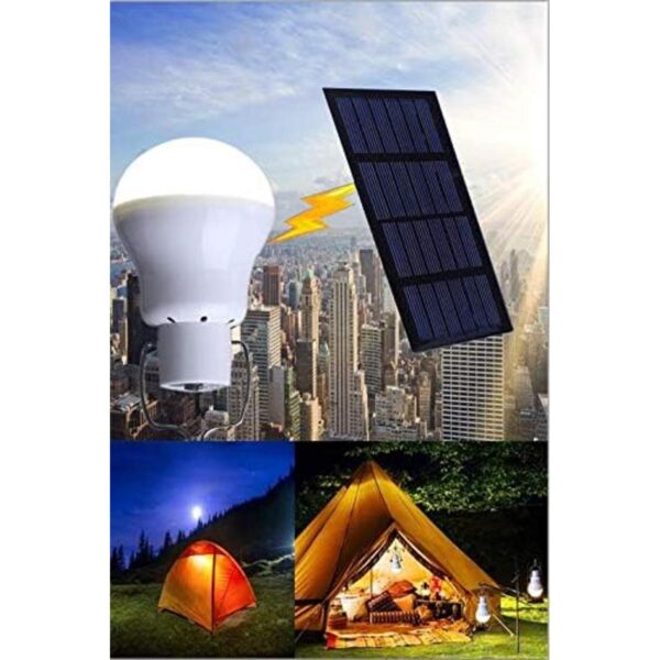 Afoskce Bombilla solar para exteriores 130 lúmenes