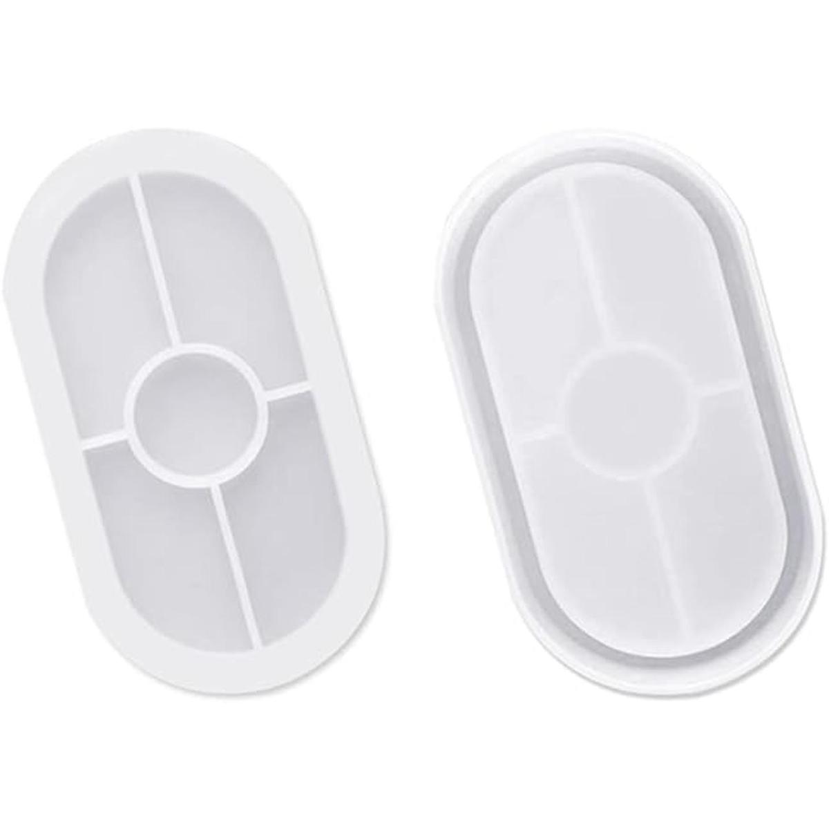 AFUNTA Molde de silicona ovalada para manualidades 2