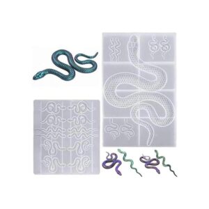 AFUNTA Molde de resina epoxi de serpiente molde de