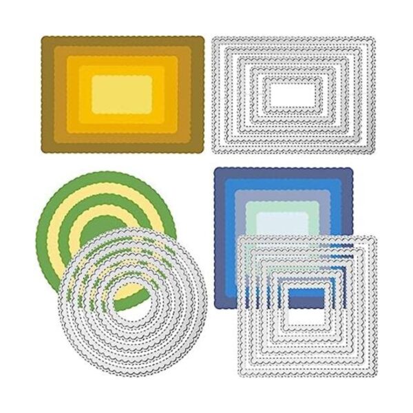 AFUNTA 3 troqueles para hacer tarjetas troqueles de corte