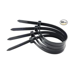 Bridas de cremallera de 12 pulgadas color negro pequeñas_1