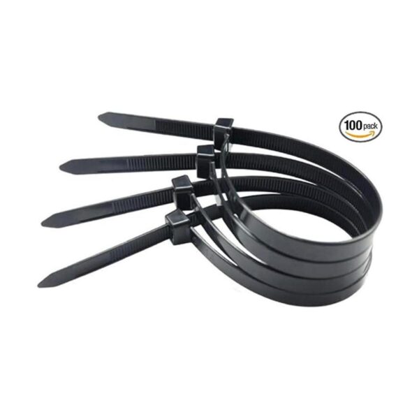 Bridas de cremallera de 12 pulgadas color negro pequeñas_1