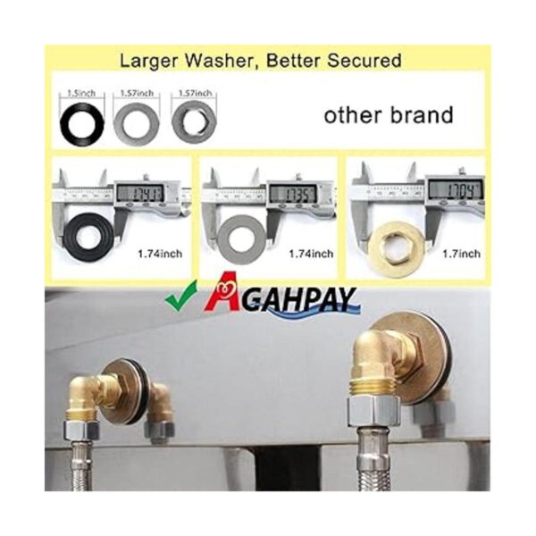 AGAHPAY Kit de instalación para montaje en pared grifo de