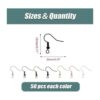 AGCFABS 350 ganchos para aretes de 0.787 x 0.669 in 7