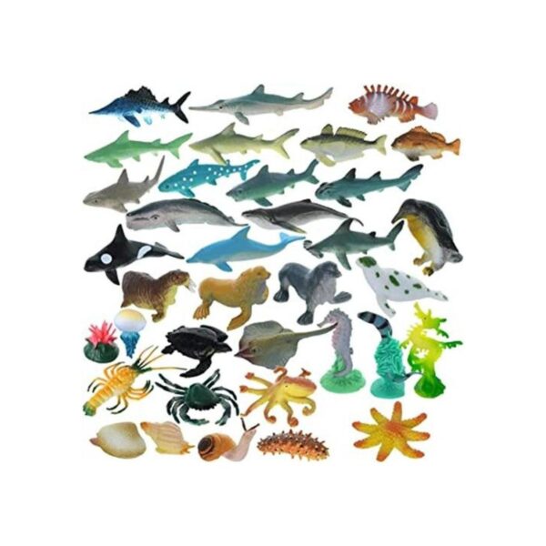GIFTEXPRESS 36 figuras de animales marinos del océano_1
