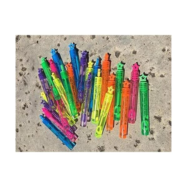GIFTEXPRESS 48 varitas de burbujas de estrellas colores_2