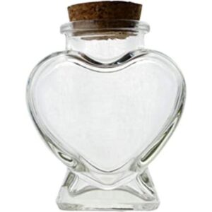 Botella de vidrio transparente con tapón de corcho
