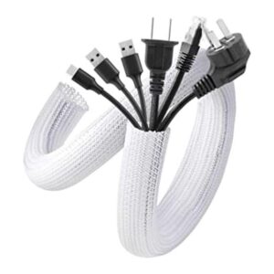 AGPTEK Funda de cable blanca paquete de 2 unidades de 5_1