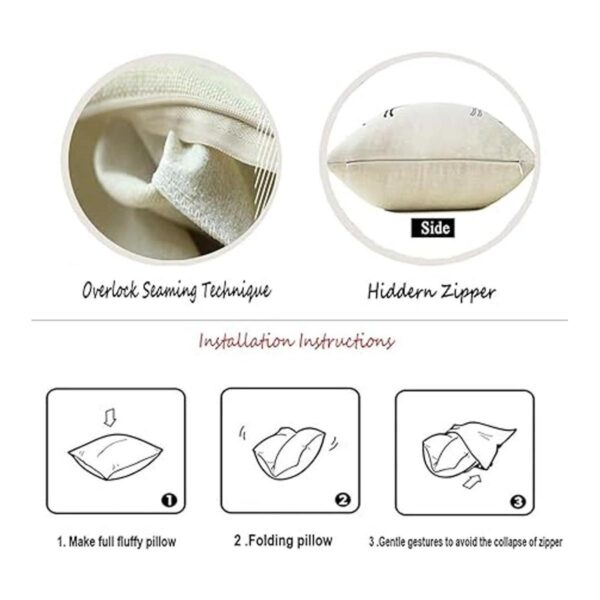 AHAHM Juego de 4 fundas de almohada para sofá 18.0 x
