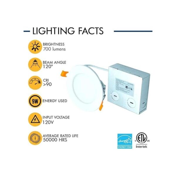 AH Lighting Downlight empotrable de 4 pulgadas regulable_2