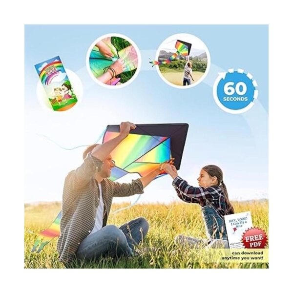 aGreatLife Gran cometa arco iris para niños uno de los_3