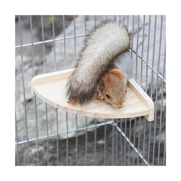 AHANDMAKER Soporte de plataforma para mascotas madera 4