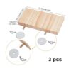 AHANDMAKER Soporte de plataforma para mascotas madera 4