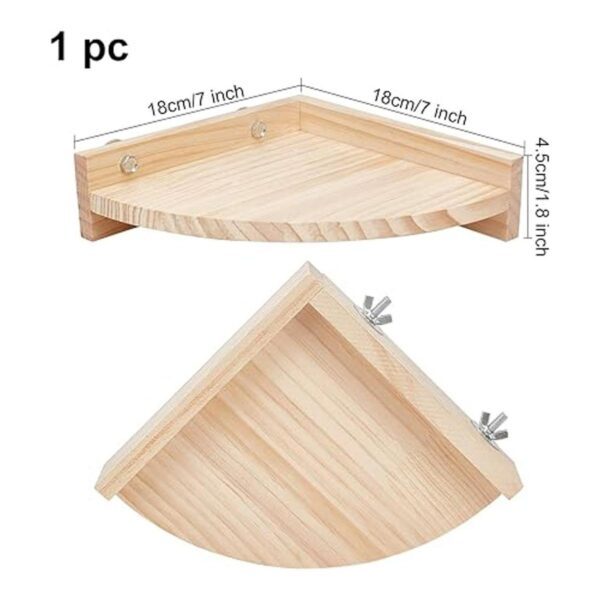 AHANDMAKER Soporte de plataforma para mascotas madera 4