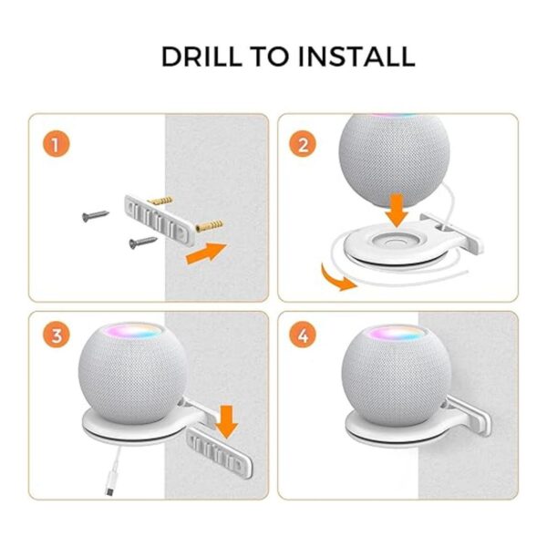 AhaStyle Soporte de pared para altavoz inteligente ABS_5
