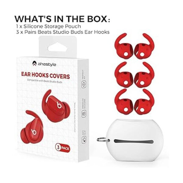 AhaStyle Beats Studio Buds 3 pares de ganchos
