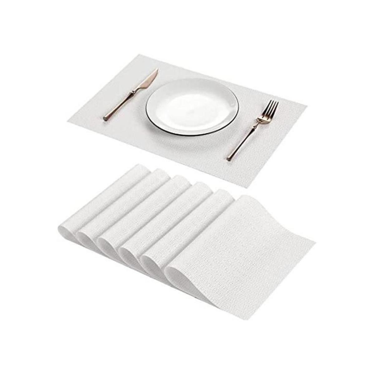 AHHFSMEI Juego de 6 manteles individuales para mesa de