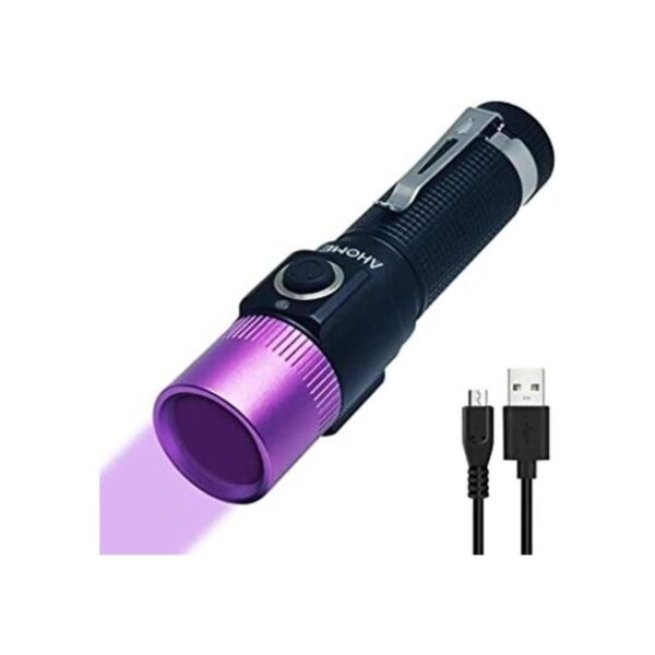 AHOME V10S Linterna de luz negra UV de 365 nm cabeza_1